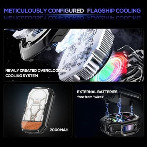 Handheld Ventilator – Electronic Thermal Reducer, Circulating Air Processor, Wireless Desktop Exhaust, Lightweight Breezing Hardware Unit | for Streaming Video Call Game Travel Studio — view 6