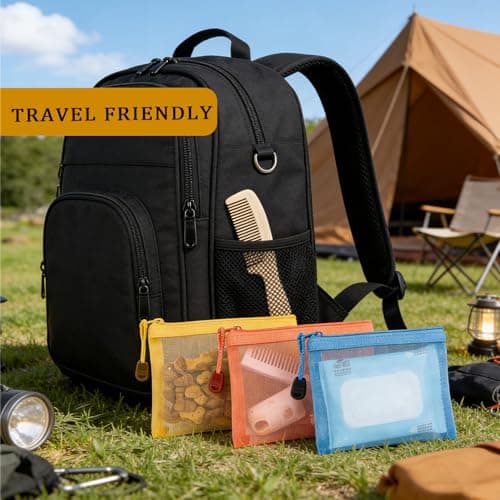 7 Pcs Small Makeup Bag for Handbag,Small Zip Travel Pouches for Handbags — view 6