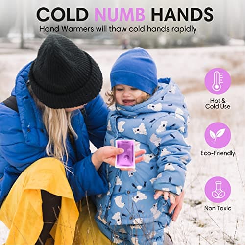 Wremedies for Easier Living Reusable Hand Warmers Gel Click & Heat for Cold Hands Pack of 4 Heat Pads Pocket Warmers Instant Heat Arthritis Aid No Electric Required — view 2