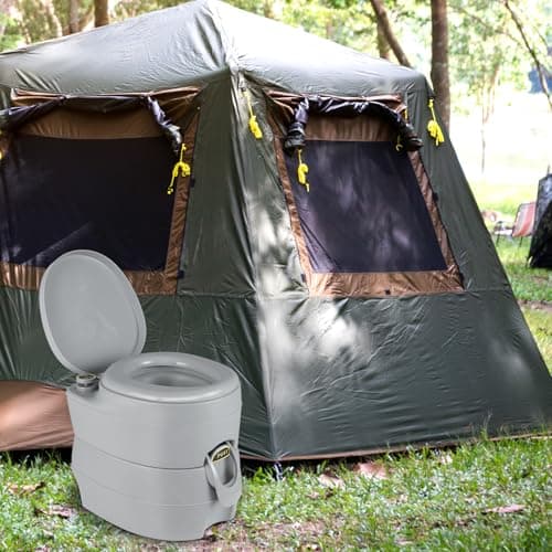 TANGZON 20L Portable Camping Toilet Porta Potty with Flush Pump — view 2