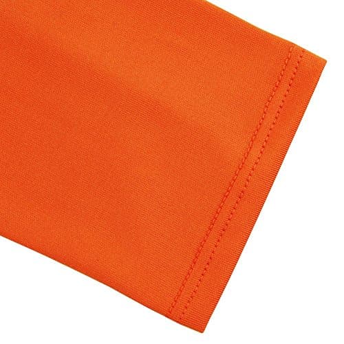 CHIC-CHIC 1Pair Sports Arm Sleeves Sun UV Protector Elastic Stretch Arm Compression Sleeves for Basketball, Football, Running, Golf, Cycling, Fishing, Driving, Camping (Orange) — view 4