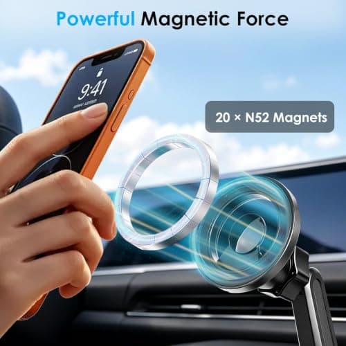 EEEKit Cup Phone Holder for Cars: Magnetic Truck Car Cup Holder Phone Mount — view 2