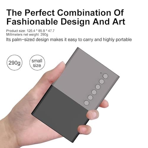 Mini Projector, Small Portable Projector .Suitable for children's gifts Video Projector, indoor video movies, and games. with Remote Control.Compatible for Smartphone, Laptop, PC (J9-H) — view 5