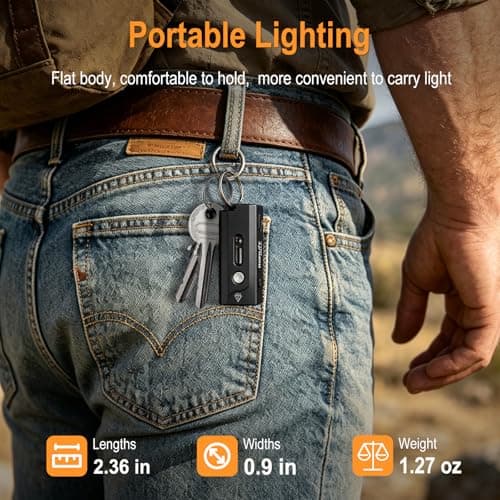 BORUIT A1 Mini Torch Rechargeable 580LM Magnet Work Light — view 4