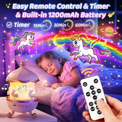 One Fire Girls Gifts, Night Light 15 Sounds, Star Projector with 15 Films — view 4