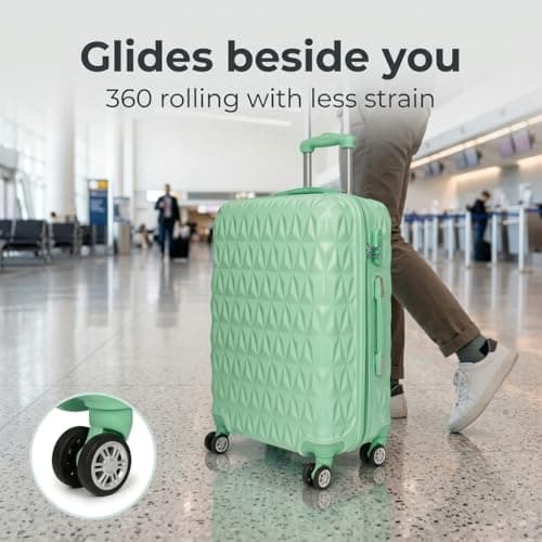 CMY Suitcase 20 Inch Cabin Hard Shell Lightweight ABS Carry-On Luggage — view 2