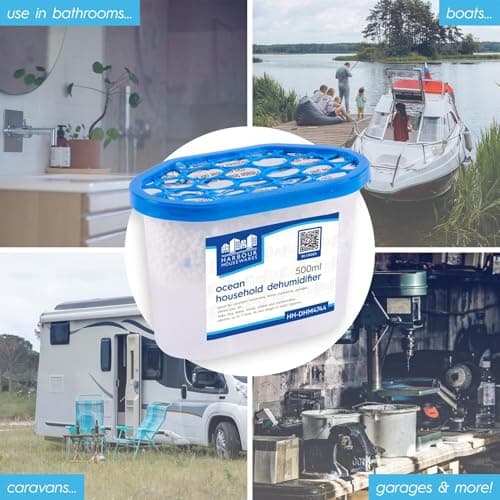 Harbour Housewares Dehumidifier 500ml Pack of 10 - Lavender - Interior Condensation Moisture Remover Mildew Absorber for Damp, Mould, Kitchen, Caravan, Car, Home, Bedroom, Wardrobe, Garage, Basement — view 4