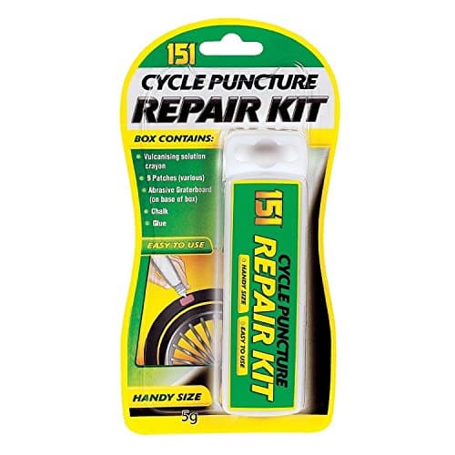 151 Cycle Puncture Repair Kit, Full Tyre Fix - Compact Case