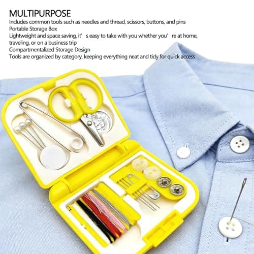 Jeffergarden Travel Sewing Kit, Portable Sewing Supplies with Plastic — view 2