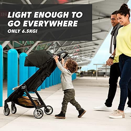 Baby Jogger City Tour 2 Travel Stroller | Ultra-Lightweight, Foldable & Compact Pushchair Buggy | Pitch Black — view 4
