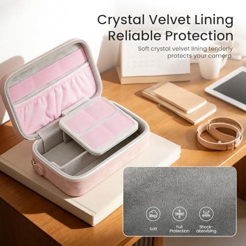 Sinyutia Travel Case for DJI Osmo Pocket 4P/4/3/Luna Ultra Accessories Pink — view 5
