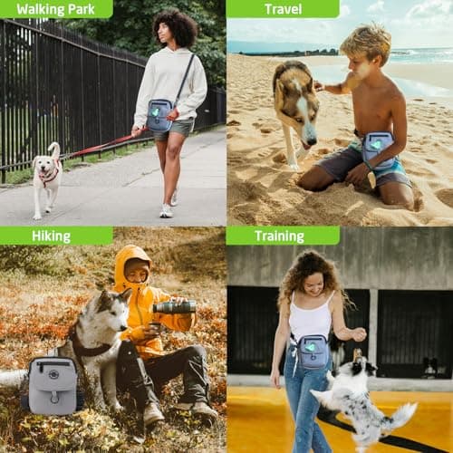 COOWONE Waterproof Dog Walking Bag Crossbody Bags Dog Treat Pouch for Pet Training, Puppy Treat Tote, Treat Bag, Dog Mom Purse… — view 6