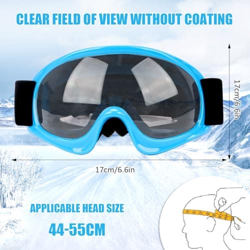 Yooyan Kids Ski Goggles Anti Fog Snowboard Goggles Ski Goggles 3-14 Years Boys Girls Snow Goggles UV Protection Fog Ski Goggles for Skiing Motorcycling Cycling Skating — view 2