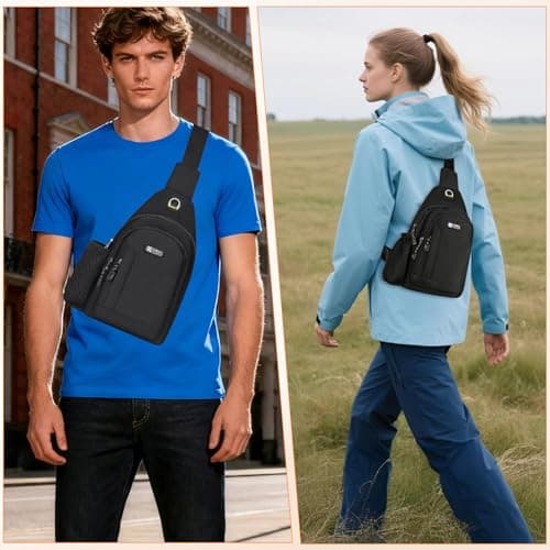LAILAILE Man Bags for Men Crossbody – Waterproof Anti Theft — view 2