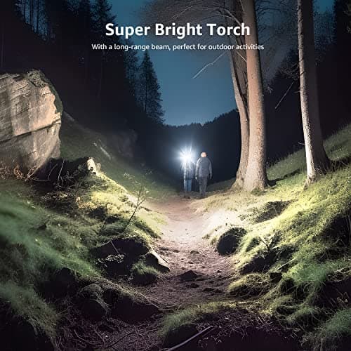 Lepro LED Torch with Clip, AAA Battery Powered Super Bright Flashlight — view 2