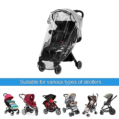 Universal Rain Cover for Pushchair, Waterproof Stroller Rain Cover — view 5