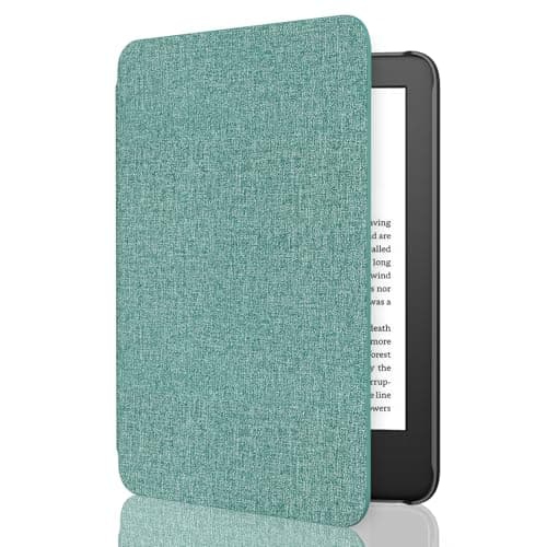MoKo Case Fits 6" Kindle Basic 11th Generation 2024/2022, Denim Green