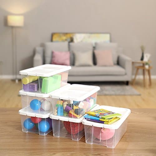 SONGMICS Shoe Boxes with Lids, Set of 12, Stackable Shoe Organiser — view 2