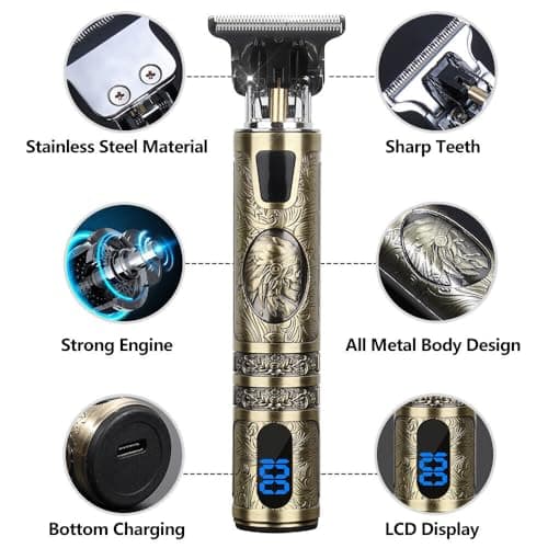 Gogvaga Beard Trimmer Hair Clippers Men, Rechargeable Cordless Hair Trimmer — view 2