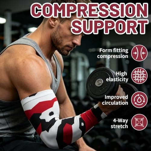 1 Pair Camouflage UV Cooling Arm Sleeves, Compression & Seamless, UPF 50+ — view 5