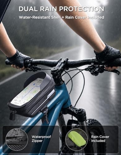 whale fall Waterproof Bike Frame Bag, 1S Quick Release Bike Phone Holder — view 2