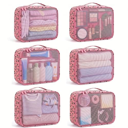 6 PCS Large Packing Cubes, Lightweight Luggage Packing Organizers Cubes
