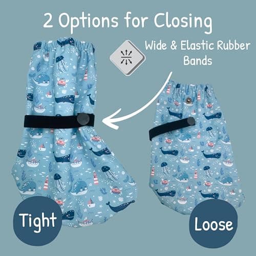 HECKBO baby rain booties without fleece rain shoe covers - Sea - 3-18 months - overshoes crawling shoes — view 4