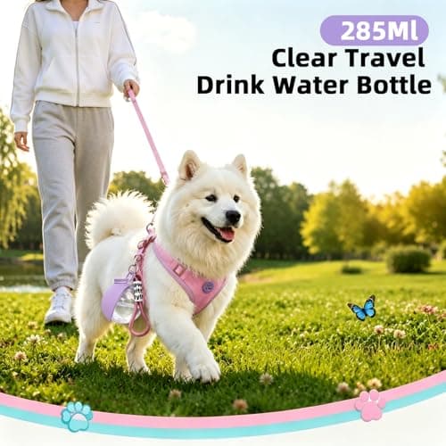 2-In-1 Portable Dog Water Bottle with Bowl 285Ml Silicone Clear Travel Drink Water Bowls for Small Dogs Transparent Collapsible Pet Feeding & Watering Container Supplies for Walking Hiking Travels — view 5