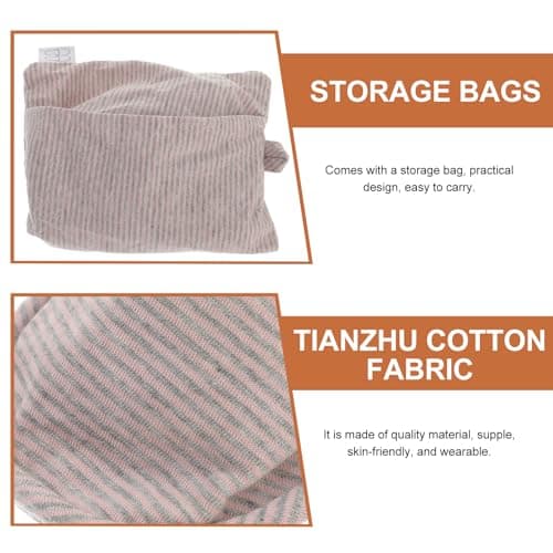 HEANUJJ Portable Foldable Travel Slippers for Men and Women Lightweight Cotton Thin Sole with Storage Bag for Travel and Indoor Use — view 5