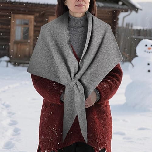 Tktouci Large Scarf Wraps for Women Soft Women Shawl Scarves — view 3