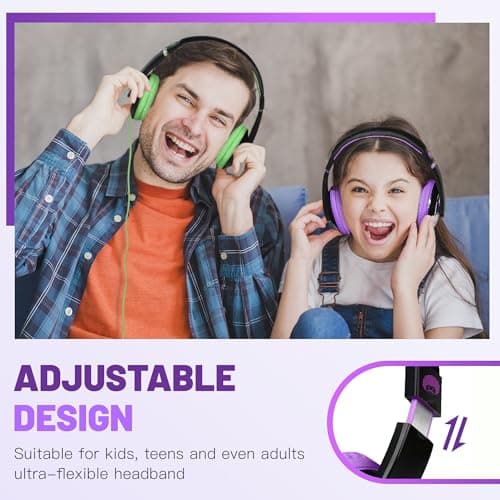 Rockpapa Comfort Foldable Kids Headphones Wired for School/Travel — view 3