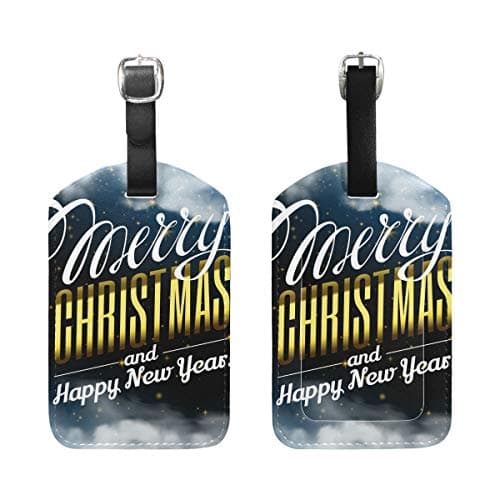 MONTOJ Night Sky New Year Pattern Travel Luggage tag Luggage Bag Tags — view 2