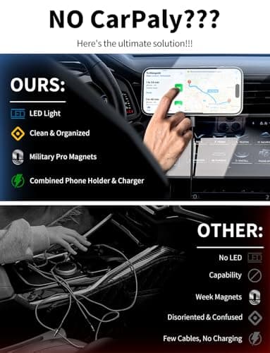 for Magsafe Car Mount Charger [15W Fastest Charging] with 3FT USB C Cable — view 2
