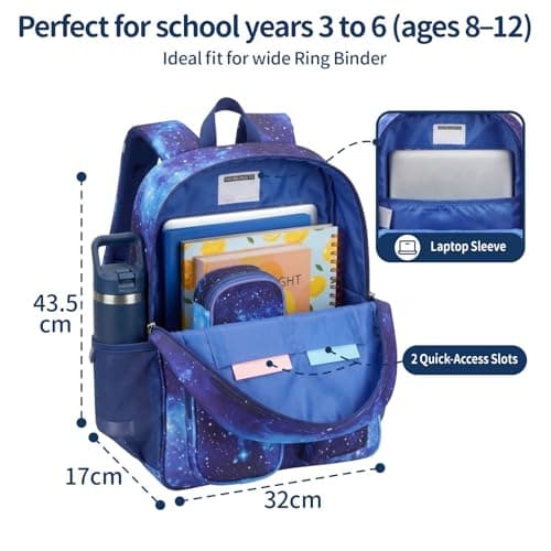 Bagseri School Bag for Boys 8-12 Years - Rucksack for Primary School — view 2