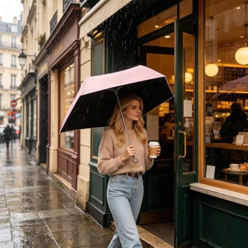 Folding Rain Umbrella UPF 50+ UV Protection Portable Parasol — view 2