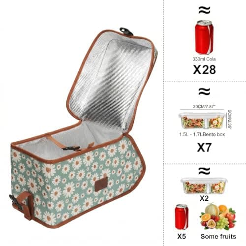 Waterproof Canvas Bicycle Pannier Bike Rear Rack Insulated Trunk Cooler Bag — view 3