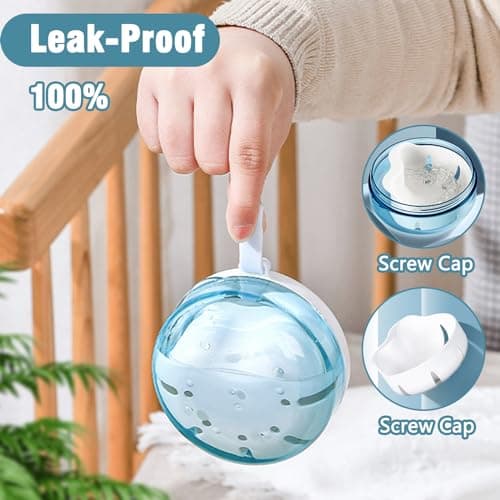 ExcellaElite Dental Retainer Case, Denture Bath Box Leakproof Retainer Boxs Portable Denture Cleaning Kit with Mirror Denture Cup Suitable for Removable Braces Storage Soaking Cleaning — view 2