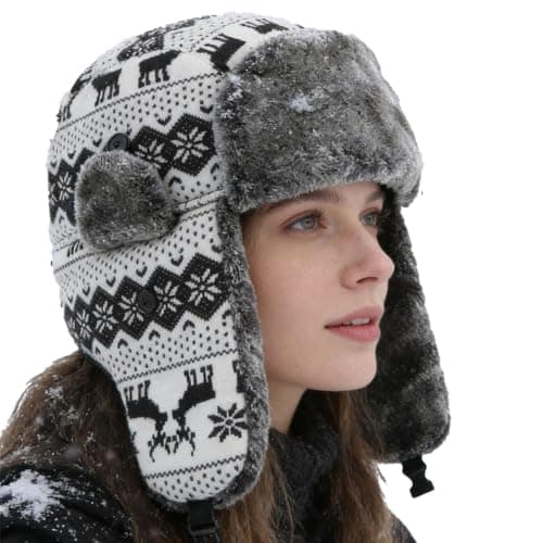 Winter Ushanka Hat Plug-in 3-Temperature-Setting Warm Headwear