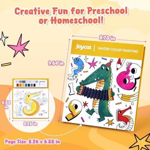 JoyCat Paint with Water Coloring Books for Toddlers (Light Yellow) — view 5