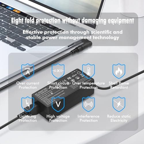 90W Universal Laptop Charger with 16 Tips AC Power Adapter Compatible with HP Dell Len-ovo Acer Asus IBM Samsung Toshiba Sony Gateway Notebook Ultrabook Laptop — view 5