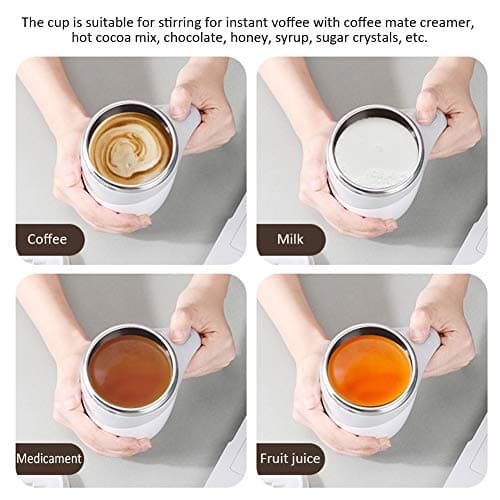 HengChen Self Stirring Coffee Mug, 380 ml Automatic Magnetic Mixing Cup — view 3