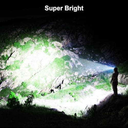 Gritin LED Head Torch, Super Bright Headlamp Headlight with 3 Modes — view 2