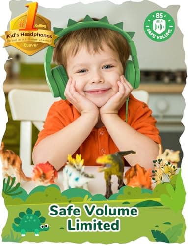 iClever HS19S Kids Headphones Wired 3.5mm, Childrens Headphones for Kids — view 2