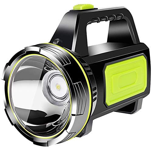 ALLOMN Torch LED Super Bright, Portable Rechargeable Hand Torch High Powered Beam Flashlight Super Bright LED Flashlight Searchlight Waterproof Camping Light Lightweight Camping Lantern