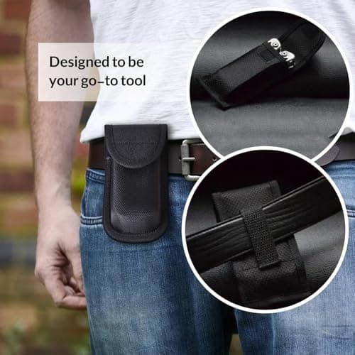 LEVADA PLUS 14-in-1 Multi-Tool with Pliers, Screwdriver, Bottle Opener & More | Durable Stainless Steel Pocket Tool with Nylon Case for Camping, Outdoor, DIY & Everyday Use — view 4