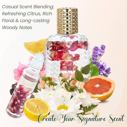 Perfume Making Kit, Vezerd DIY Roll On Perfume Making Kits for Women, Portable Pocket Solid Balm with Travel Size Bottle, Make Your Own Fragrance Blam Gifts for Girls Girlfriend — view 3