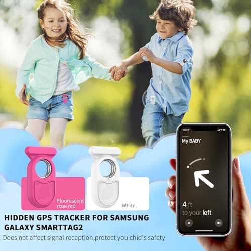 Protective Case for Galaxy SmartTag2 with Hidden Safety Pin: AIYAAIYA Non-Slip Silicone Case Compatible with Samsung Smart Tag 2 Brooch Clip for Children Pet Clothes Backpack Luggage (White) — view 5