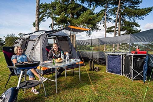 OLPRO Orion 6 Berth Family Camping Tent, 5,000mm Waterproof Tunnel Tent with Sewn-In Groundsheet, 2 Bedroom Compartments, Steel Leg Poles, Canopy Poles, Cable Entry Point, 5.5 x 2.4 x 2 m — view 6