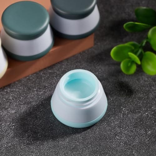 INSFIT 4 Pack Silicone Travel Containers - CAA Compliant 20ml Leakproof Toiletries Jars, BPA-Free Cream Containers with Lids & Labels, UK Travel Essentials (Includes Mini Spatulas) — view 5