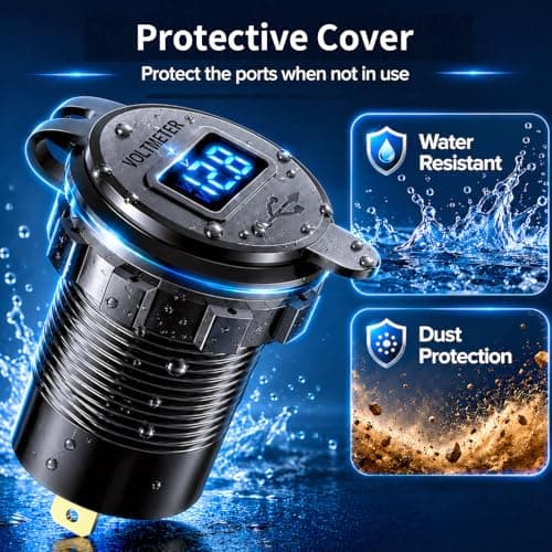 Linkstyle USB Car Charger Socket, Dual 30W PD3.0 & 18W QC3.0 Fast Charging — view 4